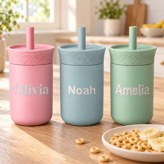 Personalized Kids’ Stainless Steel Straw Tumbler