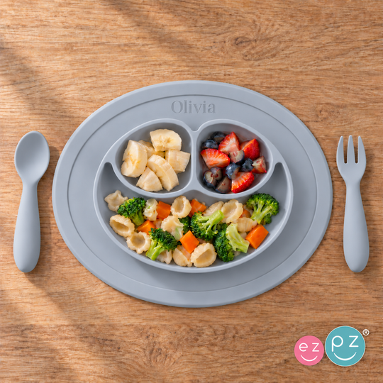 Personalized ezpz Silicone Mini Feeding Set