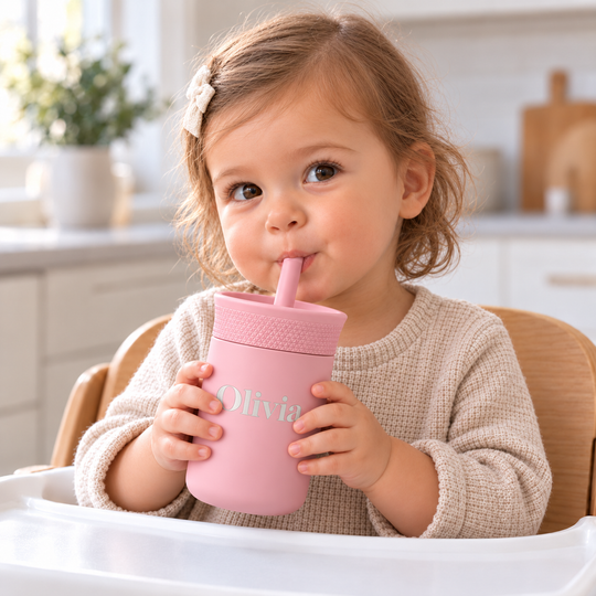 Personalized Kids’ Stainless Steel Straw Tumbler