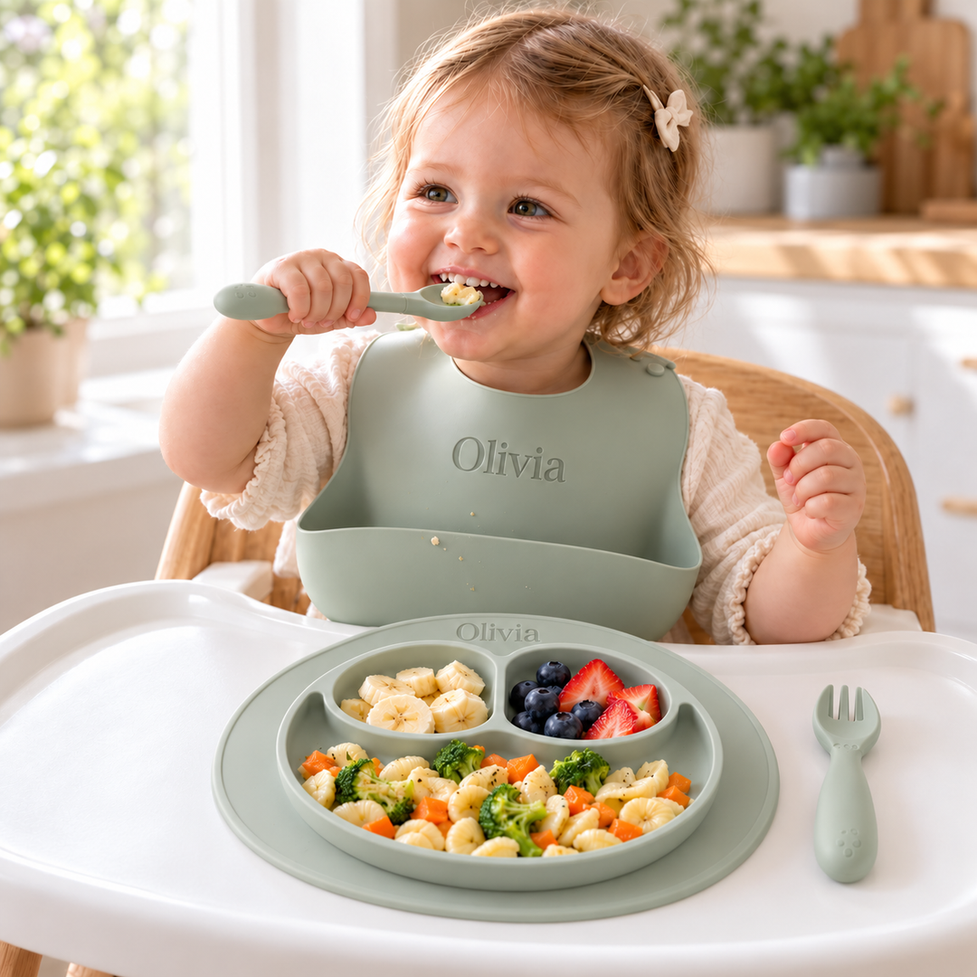 Personalized ezpz Silicone Mini Feeding Set