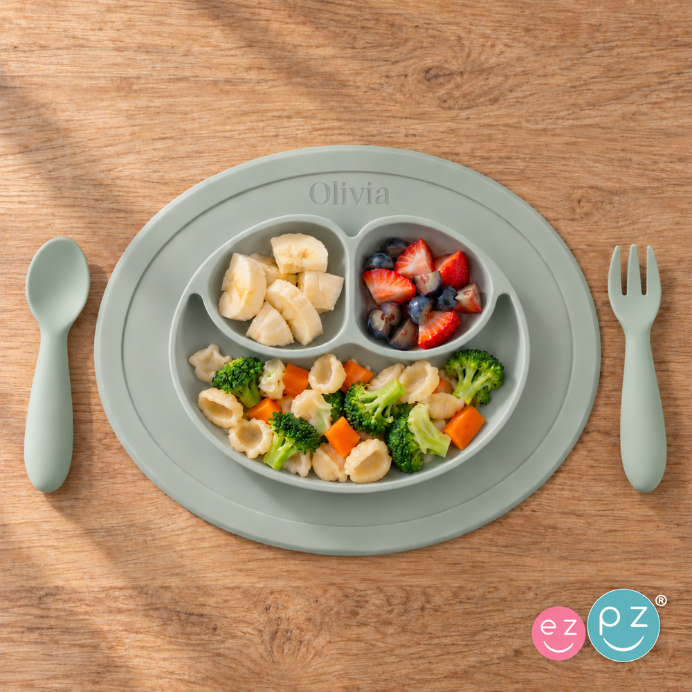 Personalized ezpz Silicone Mini Feeding Set