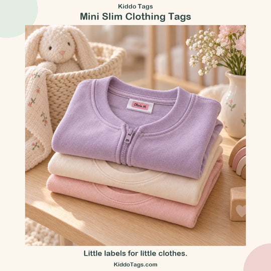 Mini Slim Clothing Tags by Kiddo Tags - product video 3